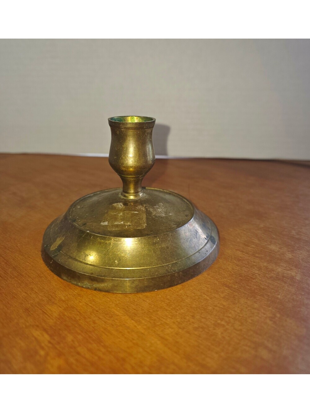 Vintage solid brass candlestick